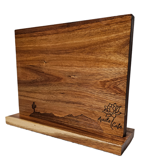 engraved magnetic knife block