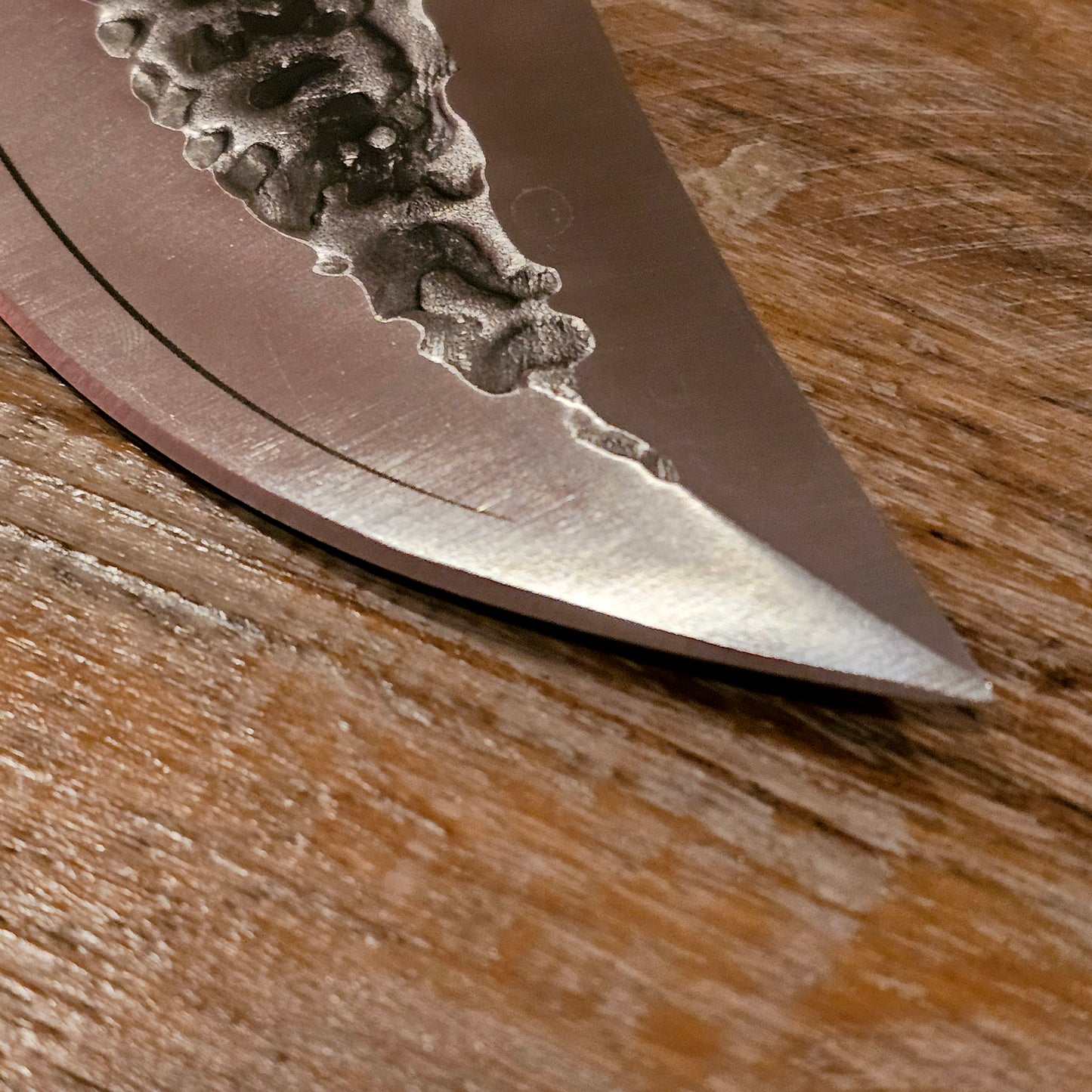 Hand-Forged Tribal Chef's Carving Knife – Personalized Engraving