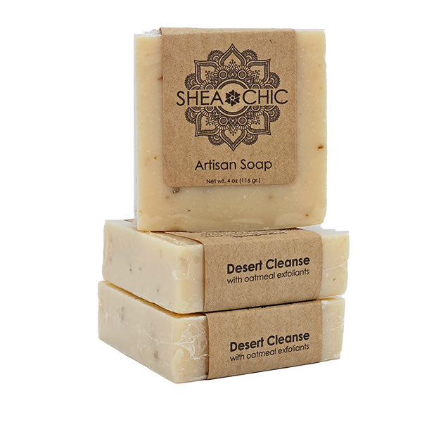 Desert Cleanse Shea Butter Soap – Odor-Fighting Body Bar | SHEA CHIC