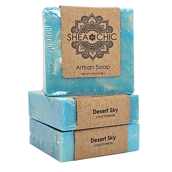 Desert Sky Shea Butter Soap – Airy & Uplifting Body Bar | SHEA CHIC