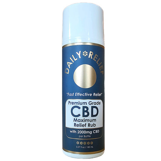 Maximum Relief Rub – Powerful Broad-Spectrum CBD Topical by DAILY RELIEF