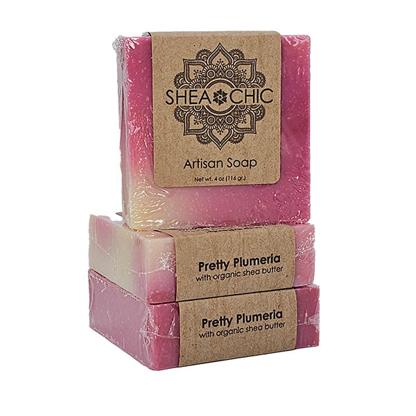 Pretty Plumeria Shea Butter Soap – Floral Body Bar | SHEA CHIC