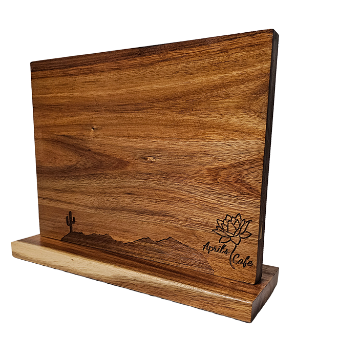 engraved magnetic knife block