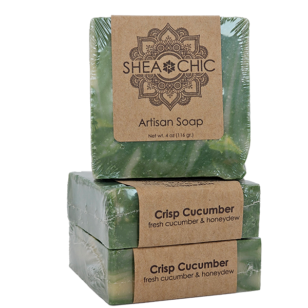 Crisp Cucumber Shea Butter Soap – Refreshing Face & Body Bar | SHEA CHIC
