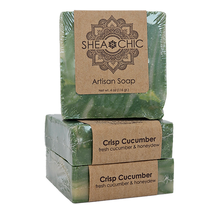 Crisp Cucumber Shea Butter Soap – Refreshing Face & Body Bar | SHEA CHIC