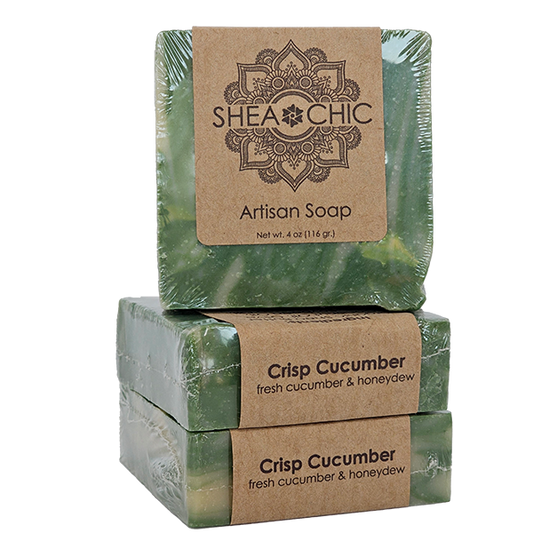 Crisp Cucumber Shea Butter Soap – Refreshing Face & Body Bar | SHEA CHIC
