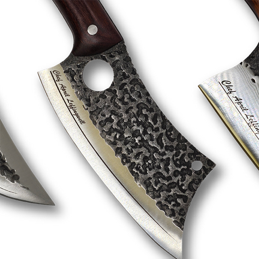 Custom Engraved Forged Knife Set – 3-Piece Personalized Chef’s Collection