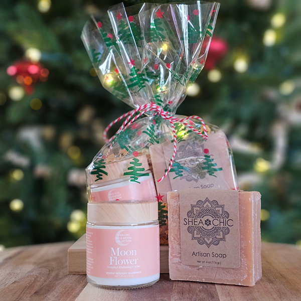 Moon Flower Holiday Gift Set – Designer Crème + Shea Butter Soap