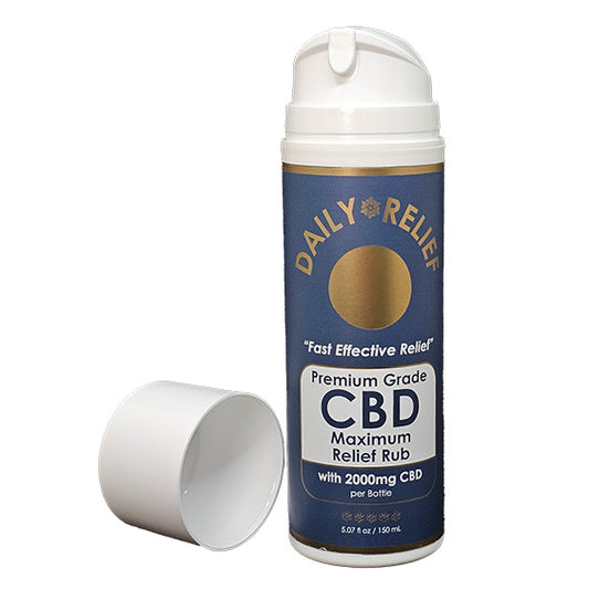 Maximum Relief Rub – Powerful Broad-Spectrum CBD Topical by DAILY RELIEF