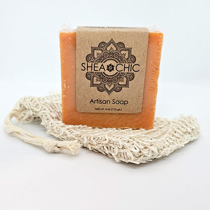 Holiday Soap Lover’s Gift Set – 6 Handmade Shea Butter Soaps + Bonus Soap Saver