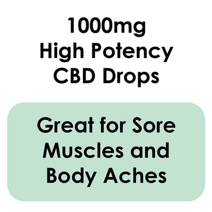 1000mg Daily Relief CBD Drops - Effective Daily Relief Liquid Drops
