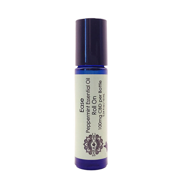 Ease CBD Roll-On – 100mg Peppermint Essential Oil by DAILY RELIEF