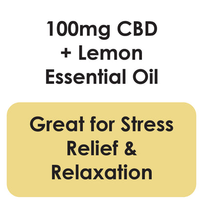 *NEW* Uplifting 100mg Calming CBD Roll-on with Lemon Essential Oil